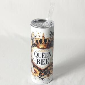 New w/out tags Stainless Steel Tumbler - "Queen Bee" - 20 Oz.